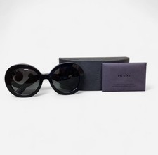 Prada Black Sunglasses With Swirl Design