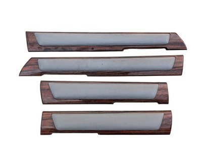 1984-1996 Jeep Cherokee XJ OEM Gray Interior Door Panels Upper Woodgrain Trim