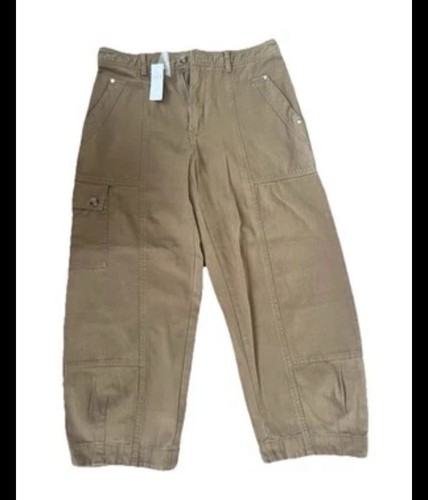 NWT Anthropologie Pants Size 8P Bronze Barrel Carson Utility Casual Baggy - Picture 4 of 9