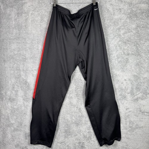 Vintage Adidas Trainingshose Herren XL weites Bein Streifen Knöchel Reißverschluss Baggy Y2K Streetwear - Bild 12 von 15