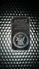 LINGOT MÉDAILLE COMMÉMORATIVE COPIE DE COLLECTION PLAQUÉE ARGENT APMEX