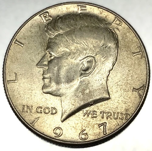 1967 (P) Kennedy Half Dollar 50¢ - 40% Silver - AU-UNC Condition - 2310