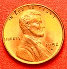 1952-D Lincoln Wheat Cent Penny GEM RED BU From an Original Bank Roll