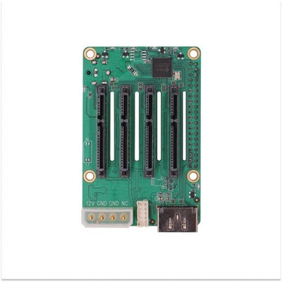 Penta SATA HAT, Up to 5X SATA disks HAT for Raspberry Pi 5 and Rock Pi SBCs, ...