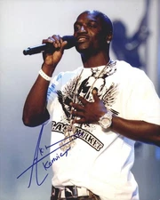Akon authentic signed rap 8x10 photo W/Certificate Autographed (A0000)