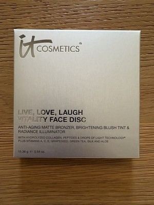 IT Cosmetics Live Love Laugh Vitality Face Disc ANTI AGING   0.54 Oz New 