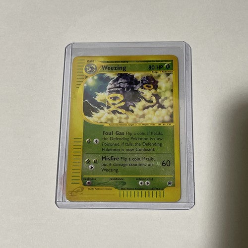 Pokémon TCG Holo Ultra Rare Weezing Expedition Base Set 32/165 MP