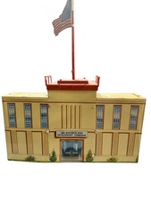 Vintage Louis Marx Cape Canaveral Missile Base Parts ARDC HQ RocketsLauncher Lot