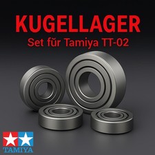 KUGELLAGER SATZ F&Uuml;R TAMIYA TT-02 MODELLE 16 LAGER MIT STAHLDICHTUNGEN