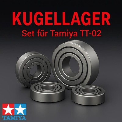 KUGELLAGER SATZ FÜR TAMIYA TT-02 MODELLE 16 LAGER MIT STAHLDICHTUNGEN
