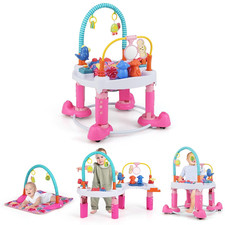 Baby Bouncer Activity Center, 5 in 1 Toddler Bouncing Activity Saucer Playtime M