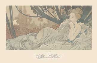 Alphonse Mucha Dusk Open Edition - Picture 1 of 1