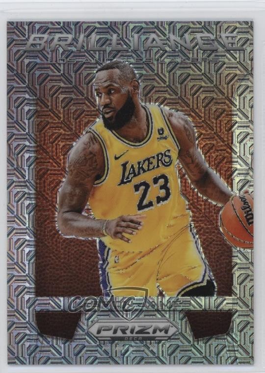 2023-24 Panini Prizm Deca Brilliance Mojo Prizm 18/25 LeBron James #13 1r4i
