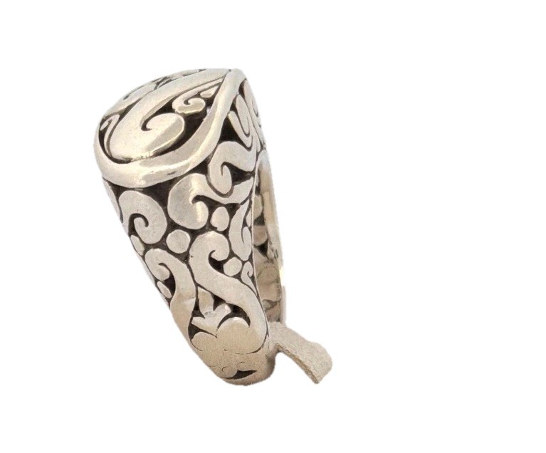 STERLING SILVER SCROLLWORK RING – ORNATE ARABESQU… - image 4