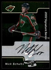 2001-02 Be a Player Signature Series Autographs Gold AU Nick Schultz Rookie Auto
