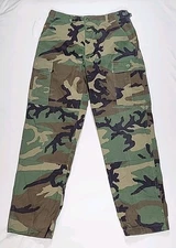Woodland Camo BDU Combat Pants Men’s Small 32x31 Military Ripstop Propper