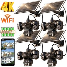 4PCS Camara De Seguridad Solar Inalambricas P...