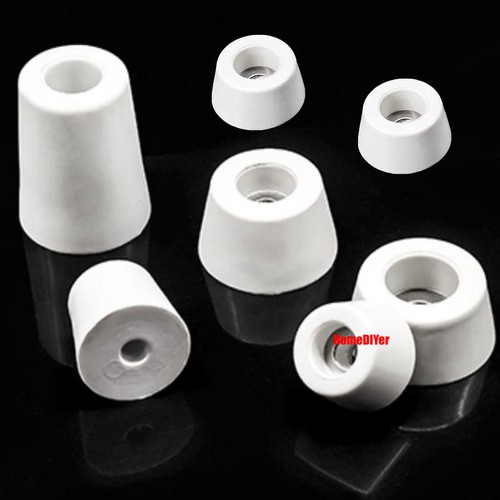 White Rubber Feet Pads With Washer Rubber Bumper Anti-Vibration Foot Pad Damping - Picture 13 of 19