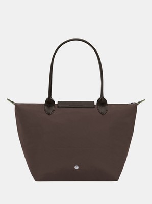 トートバッグ Longchamp Mocha coloured Le Pliage Green L bag Le Pliage Green L Tote bag Mocha - Recycled canvas