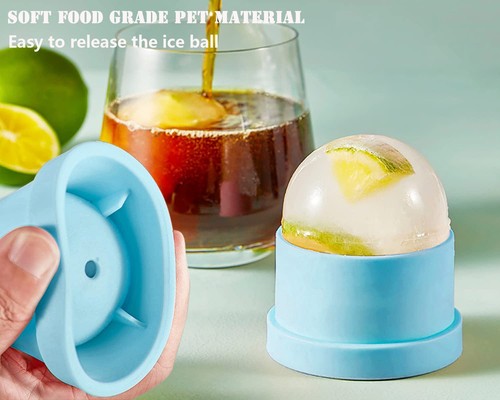 3PCS Chiclify Ice Ball Maker Mold – 2.5" Large Sphere Ice Cube Tray - Picture 8 of 16