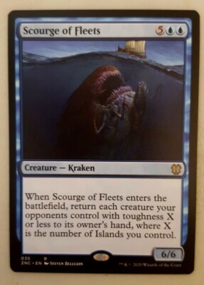 1x Scourge of Fleets Zendikar Rising Commander MTG Magic the Gathering NM