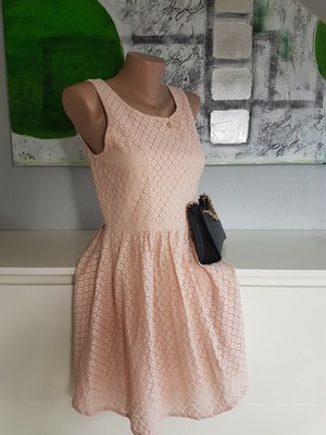 Kleid Sommer ONLY pastell rosa / apricot Gr. 40 | eBay