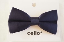 Noeud papillon bleu nuit satiné CELIO Neuf