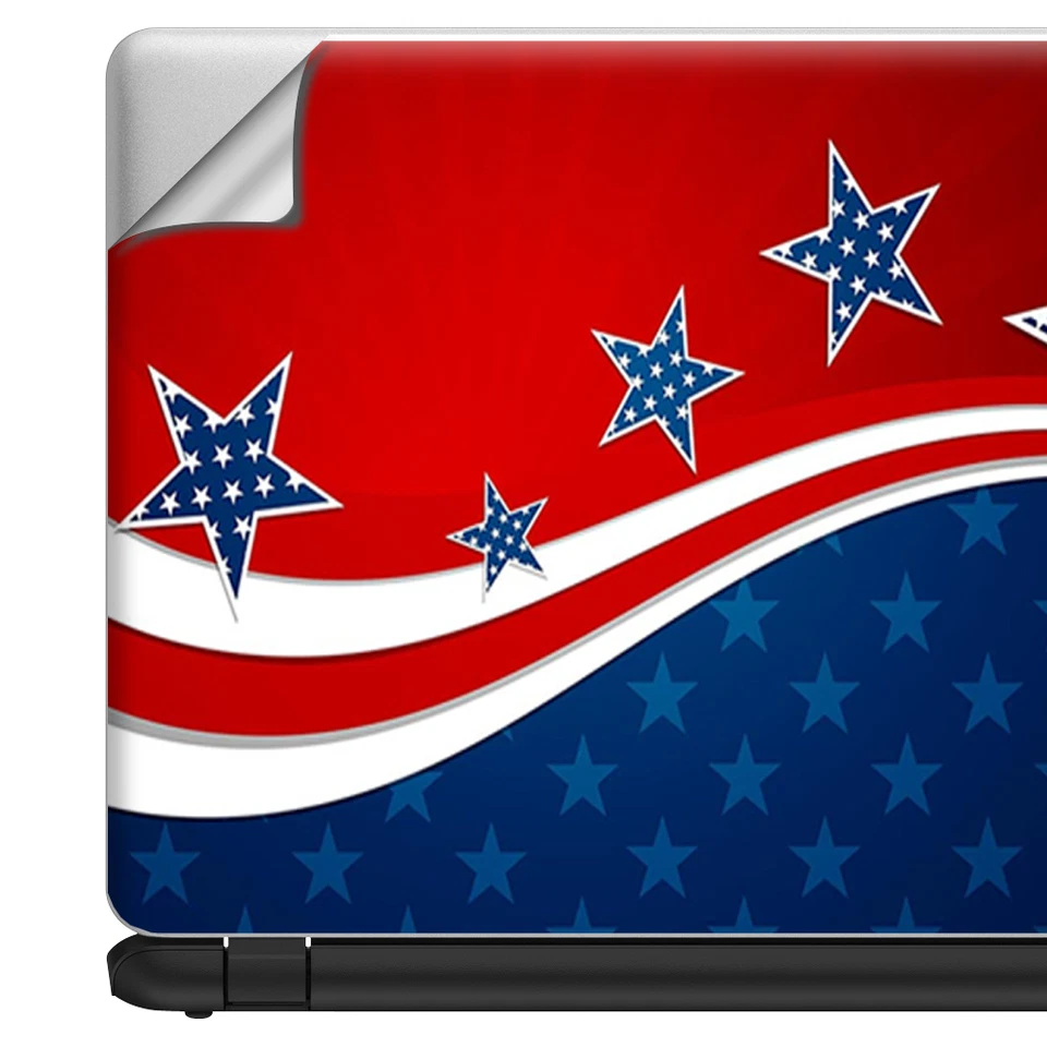 Универсальный чехол для ноутбука 13 дюймов - звездные полосы America Independence - Изображение 3 из 4