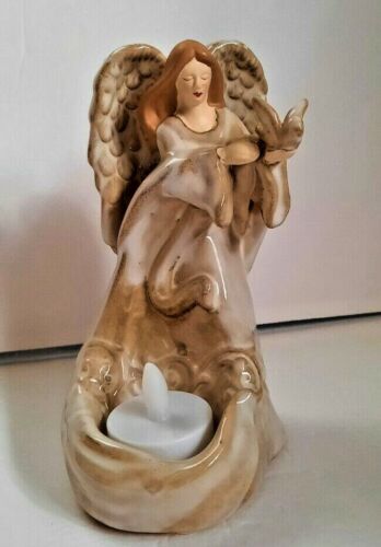 Yankee Candle Angel With Bird Tealight Votive Candle Holder