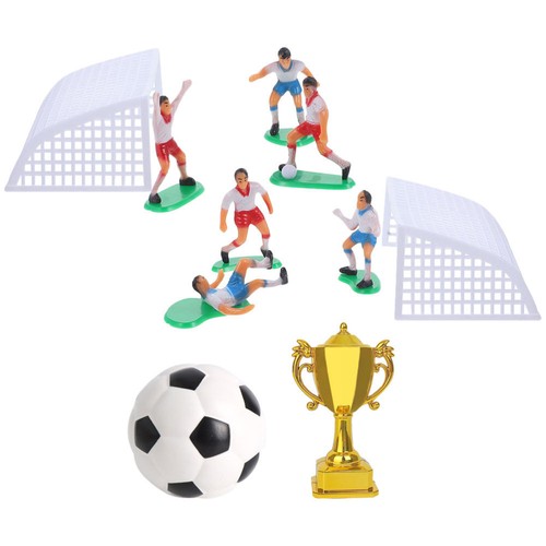 Mini-Fußballer Kuchendekoration Fußball-Partybedarf Fußball-Spieler-Dekoration - Bild 7 von 19