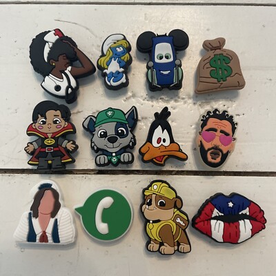 Authentic Crocs Jibbitz Shoe Charm Lot (12 Count New)
