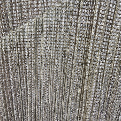 Saylor Saydee Mini Dress Beige Platinum Metallic Mock Neck Long Sleeve Sz Large - Picture 12 of 16
