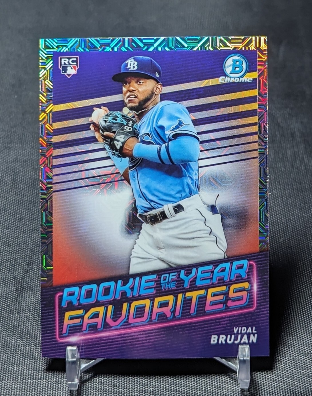 Vidal Brujan Rookie RC Mojo Refractor 2022 Bowman Chrome Mega Box #ROYF-4 Rays
