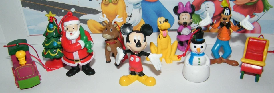 Disney Mickey Mouse Casa Club Navidad Fiesta Favor 14 Set Con Santa Foto 2 de 4