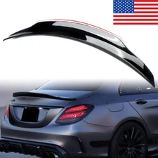Rear Trunk Spoiler Wing PSM Style For 15-2021 Mercedes Benz W205 C63 Gloss Black
