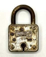 Vintage Master Lock No. 66 Padlock Made in the USA NO Key