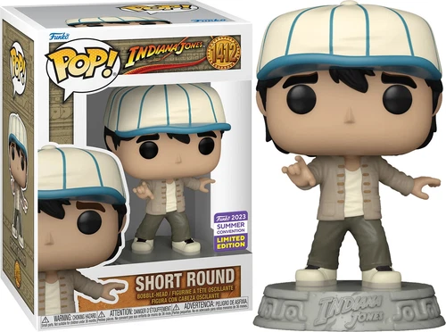 Funko POP! Indiana Jones Short Round #1412 SDCC Shared Exclusive MINT PROTECTOR