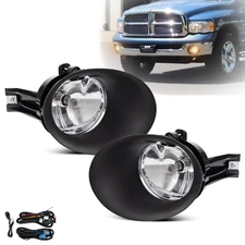 Fog Lights for 2002-2008 Dodge Ram 1500 2500 3500 with Bulbs Wiring and Switch