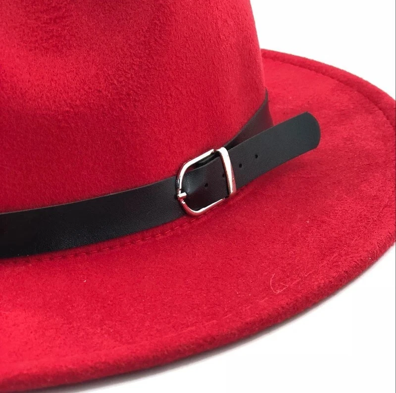 Sombrero Fedora Clásico Ala Ancha Gorra Gángster Unisex De Colección Trilby Sombrero de Panamá NUEVO