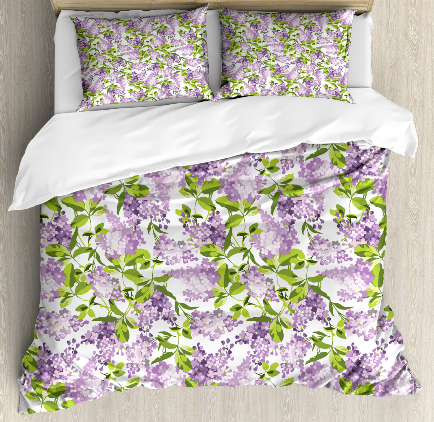 Botanical Duvet Cover Set Queen Size Shabby Spring Revival with 2 Pillow Shams Botanical Duvet Cover Set Queen Size Shabby Spring Revival with 2 Pillow Shams