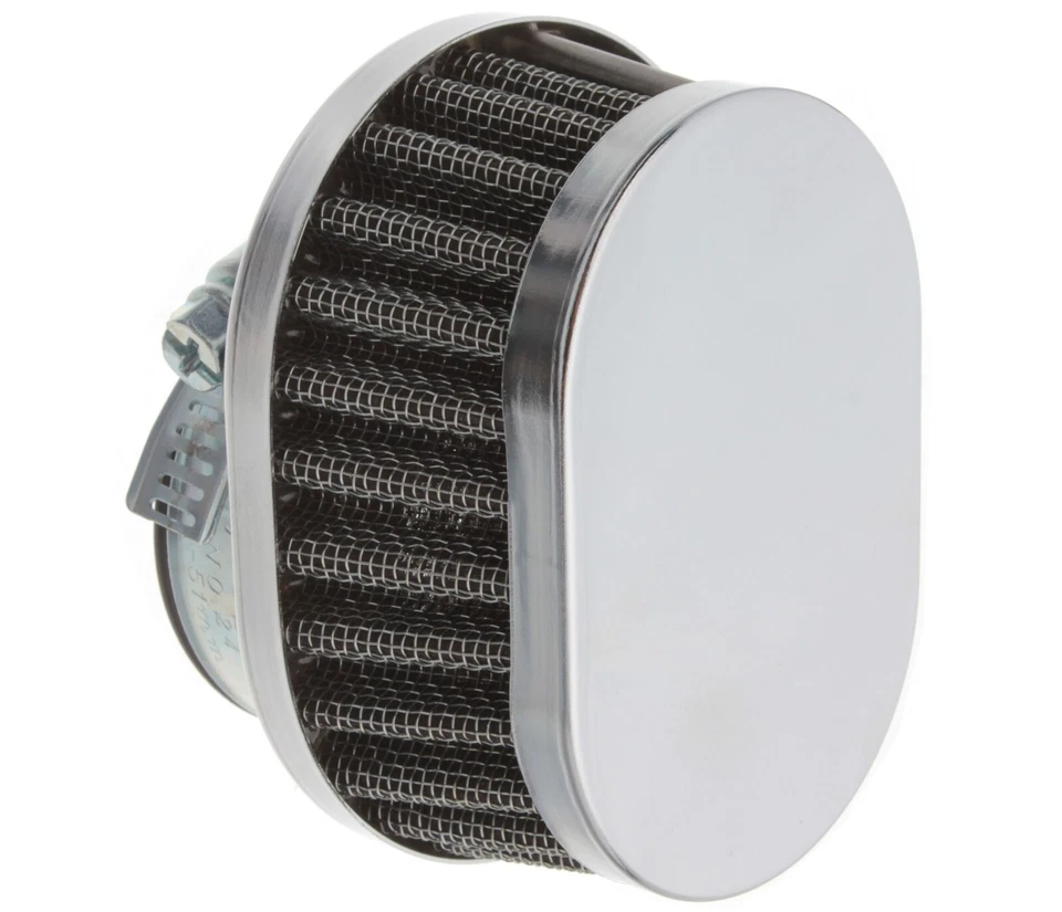 Tuning Klein Konisch Oval Luftfilter Chrom 38mm für SIMSON AWO JUNAK M10 M07 REX - Bild 3 von 4