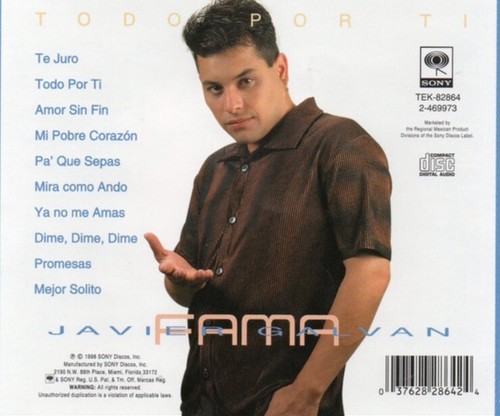 Todo Por Ti by Fama (CD, Sep-1998, Sony Discos) - Picture 2 of 2