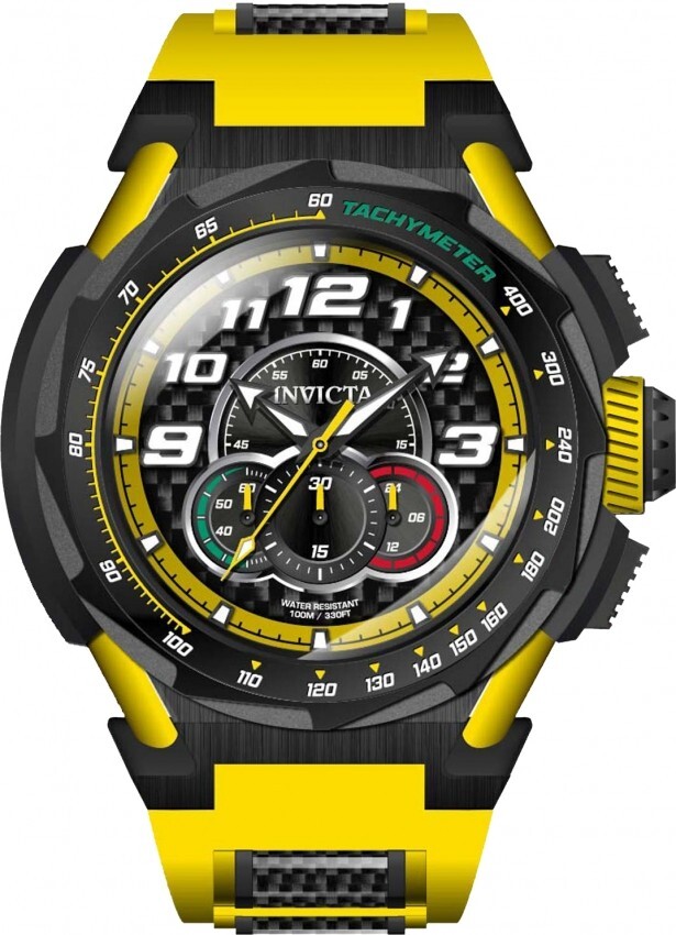 NEW INVICTA 43799 S1 RALLY JM CORREA LTD BLACK CARBON FIBER