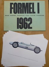 HANS A MUTH Bildmappe FORMEL 1 - 1962 Kunstdrucke BRM Ferrari Lola Lotus Porsche