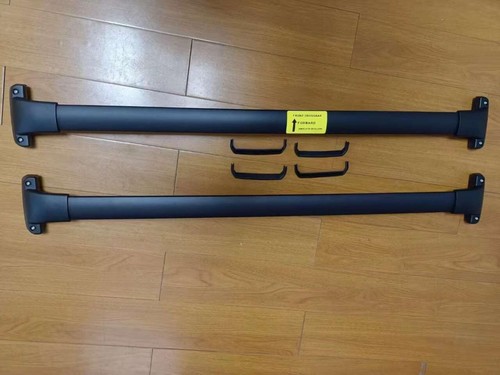 Barras transversales de techo 220 lb para Hyundai Santa Fe 2024 2025 aluminio negro - Imagen 6 de 7
