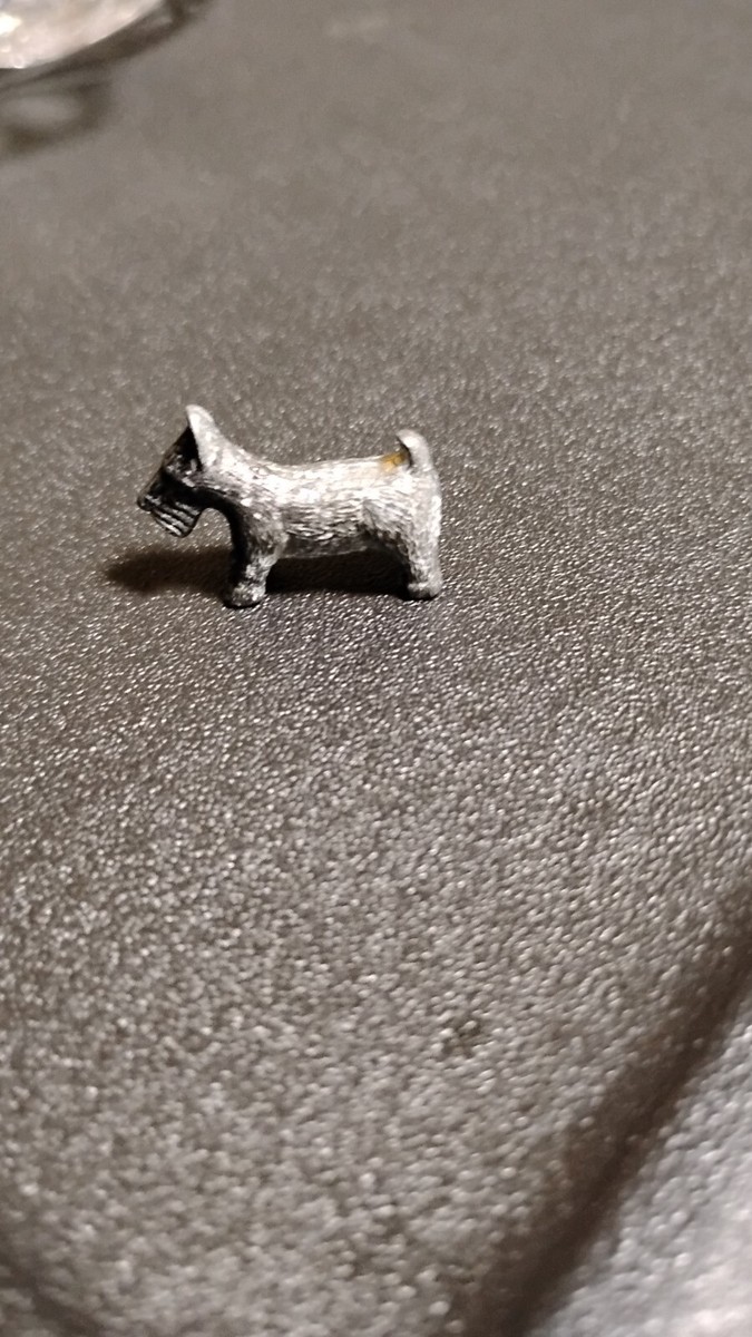 Collectible Parker Brothers Scottie Dog piece from board game