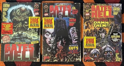 Eibon Press GATES OF HELL 1,2,3(1 SIGNED) Lucio Fulci Comics Vinegar Syndrome