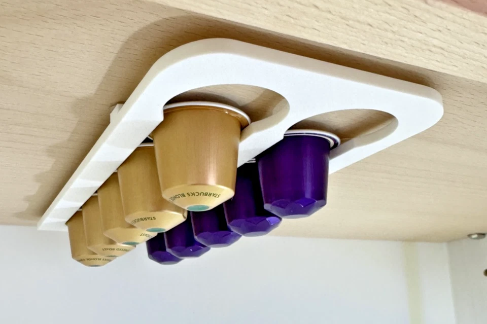 Nespresso Pod капсулы держатель - оригинальный эспрессо размер.  Магнитное или липкое крепление - Изображение 3 из 4