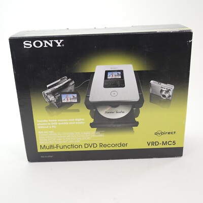 Sony VRD-MC5 DVD Recorder Burner Handycam Tape Transfer w/ orig box AV DV cables