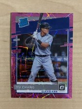 2020 DONRUSS OPTIC YU CHANG PINK VELOCITY PRIZM INDIANS RATED ROOKIE 99/199